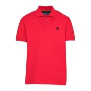 Klassieke Heren Polo met Kraag en Knopen Timberland , Red , Heren