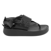 Platform Flip Flop Sandalen ASH , Black , Dames