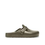 Klassieke Leren Sandaal Birkenstock , Green , Dames