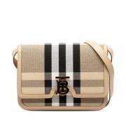 Pre-owned Canvas crossbody-bags Burberry Vintage , Beige , Dames