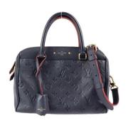 Pre-owned Leather handbags Louis Vuitton Vintage , Black , Dames