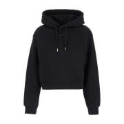 Zwarte hoodie met logo patch Jacquemus , Black , Dames