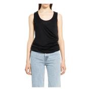 Zwart Laagjes Scoop Neck Tank Top Helmut Lang , Black , Dames