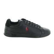 Klassieke Heritage Court Schoenen Ralph Lauren , Black , Heren