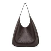 Geperforeerde Logo Eco-Leren Tote Tas Stella McCartney , Brown , Dames