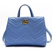 Pre-owned Fabric gucci-bags Gucci Vintage , Blue , Dames