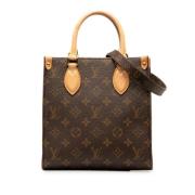 Pre-owned Canvas handbags Louis Vuitton Vintage , Brown , Dames