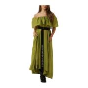 Groene Off-Shoulder Feestjurk Copenhagen Muse , Green , Dames