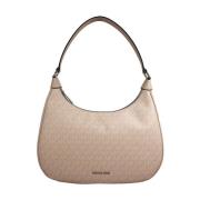 Stijlvolle Schoudertas met Binnenrits Michael Kors , Beige , Dames