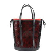 Pre-owned Fabric totes Louis Vuitton Vintage , Red , Dames
