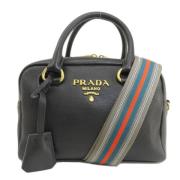 Pre-owned Leather prada-bags Prada Vintage , Black , Dames