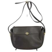 Pre-owned Leather shoulder-bags Gucci Vintage , Black , Dames