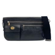 Pre-owned Leather shoulder-bags Gucci Vintage , Black , Dames