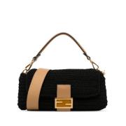 Pre-owned Raffia fendi-bags Fendi Vintage , Black , Dames