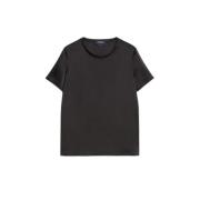 Elegant Satin T-shirt Max Mara , Black , Dames