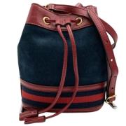 Pre-owned Leather shoulder-bags Gucci Vintage , Blue , Dames