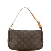 Pre-owned Canvas clutches Louis Vuitton Vintage , Brown , Dames