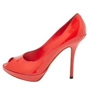 Pre-owned Leather heels Dior Vintage , Red , Dames