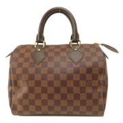 Pre-owned Canvas handbags Louis Vuitton Vintage , Brown , Dames