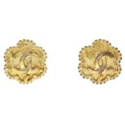 Pre-owned Metal chanel-jewelry Chanel Vintage , Yellow , Dames