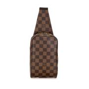 Pre-owned Canvas shoulder-bags Louis Vuitton Vintage , Brown , Dames