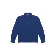 Lange mouwen shirt met 3 knopen La Fileria , Blue , Heren