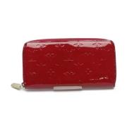 Pre-owned Fabric wallets Louis Vuitton Vintage , Red , Dames