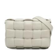 Pre-owned Leather shoulder-bags Bottega Veneta Vintage , White , Dames