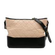 Pre-owned Leather crossbody-bags Chanel Vintage , Beige , Dames