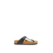 Zwarte Anatomische Flip Flops Birkenstock , Black , Dames