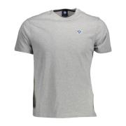 Logo Applique Ronde Hals T-Shirt Grijs North Sails , Gray , Heren