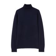 Blauwe Wollen Trui Jil Sander , Blue , Heren