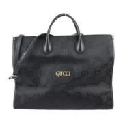 Pre-owned Leather totes Gucci Vintage , Black , Dames