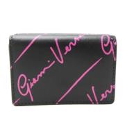 Pre-owned Leather wallets Versace Pre-owned , Black , Dames
