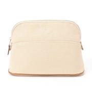 Pre-owned Fabric pouches Hermès Vintage , Beige , Dames