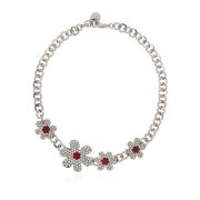 Bloemenmotief Ketting Marni , Gray , Dames