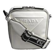 Pre-owned Leather prada-bags Prada Vintage , White , Dames