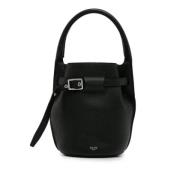 Pre-owned Leather shoulder-bags Celine Vintage , Black , Dames