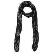 Pre-owned Silk scarves Alexander McQueen Pre-owned , Black , Heren