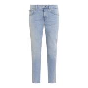 Heren Slimmy Tapered 7 For All Mankind , Blue , Heren