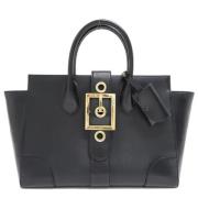 Pre-owned Leather totes Gucci Vintage , Black , Dames