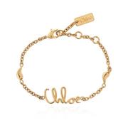 Logo armband Chloé , Yellow , Dames