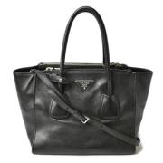 Pre-owned Leather prada-bags Prada Vintage , Black , Dames