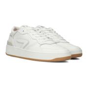 Retro Stijl Witte Sneakers HUB , White , Dames