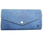 Pre-owned Fabric wallets Louis Vuitton Vintage , Blue , Dames