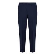 Royal Blue Slim-Fit Wool Blend Trousers Michael Coal , Blue , Heren