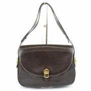 Pre-owned Leather shoulder-bags Gucci Vintage , Brown , Dames