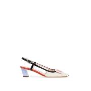 Kleur Blok Lakleer Slingback Pumps Roger Vivier , Multicolor , Dames