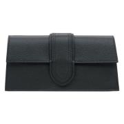 Zwarte Leren Schoudertas Elegante Stijl Estro , Black , Dames