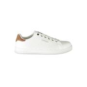 Witte Polyester Sneakers met Veters Carrera , White , Heren